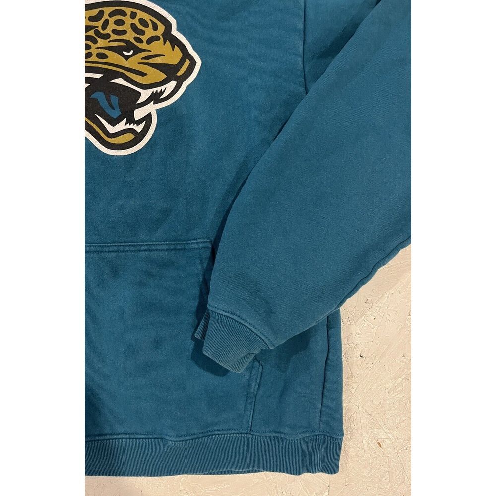 Vintage Y2K NFL Jacksonville Jaguars Teal Blue Hoodie Sweatshirt Youth L - Picture 2 of 9